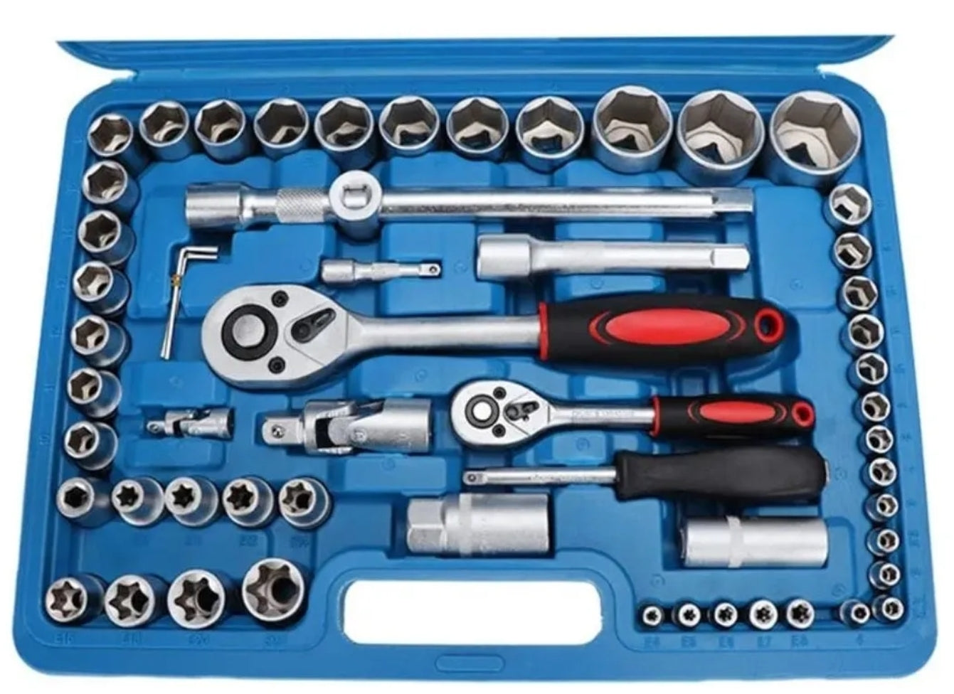 Set de 108 Piezas con Caja de Herramientas