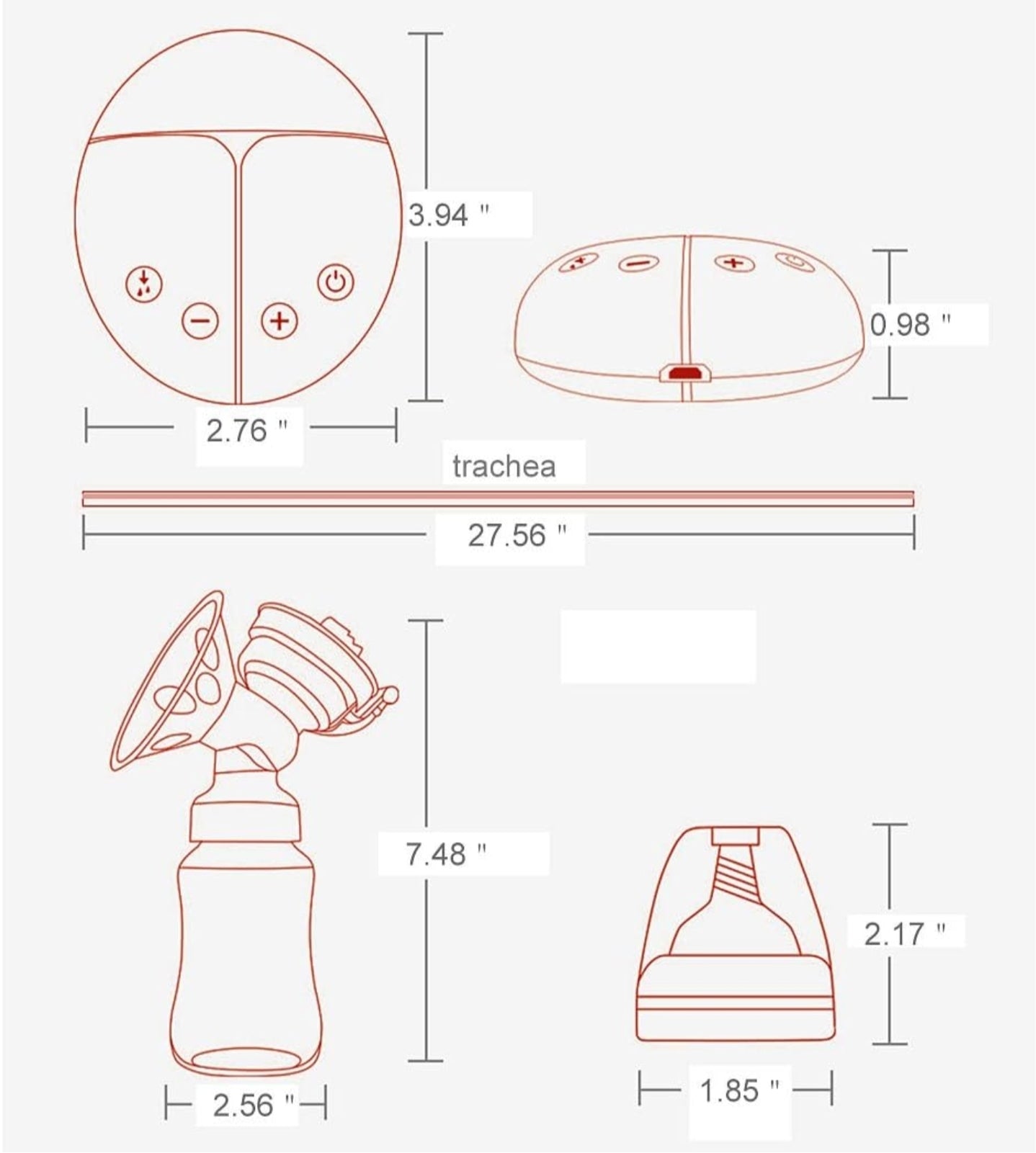 Extractor De Leche Doble Portátil Manos Libres Silencioso Usb