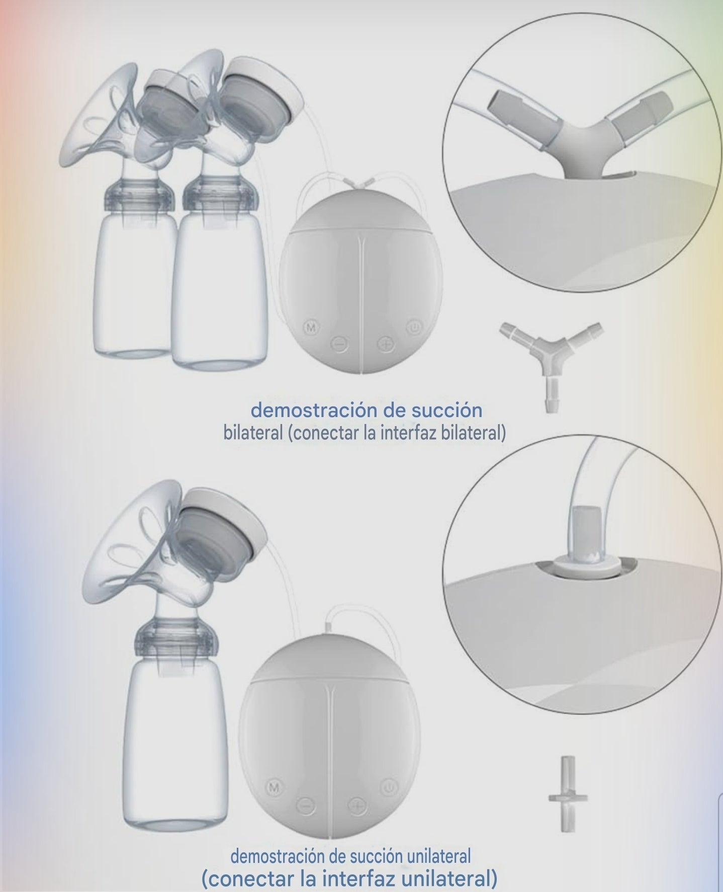 Extractor De Leche Doble Portátil Manos Libres Silencioso Usb