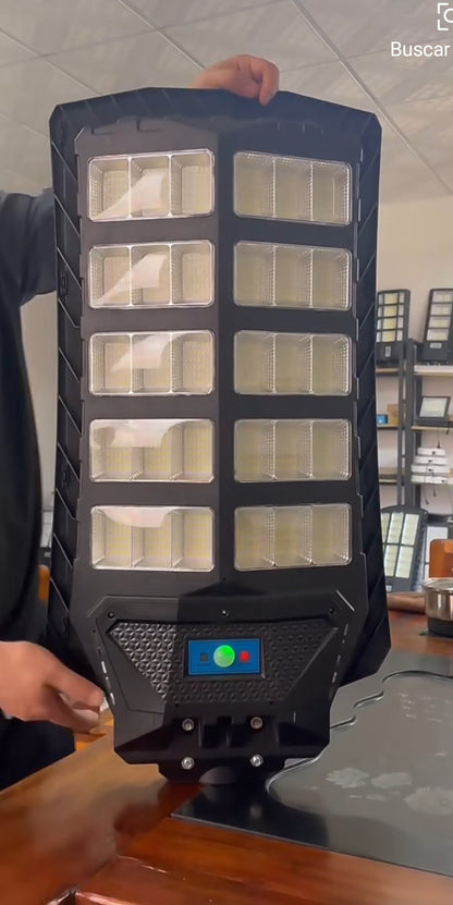 Foco Solar 3000w Led Potente Sensor + Control + Soporte