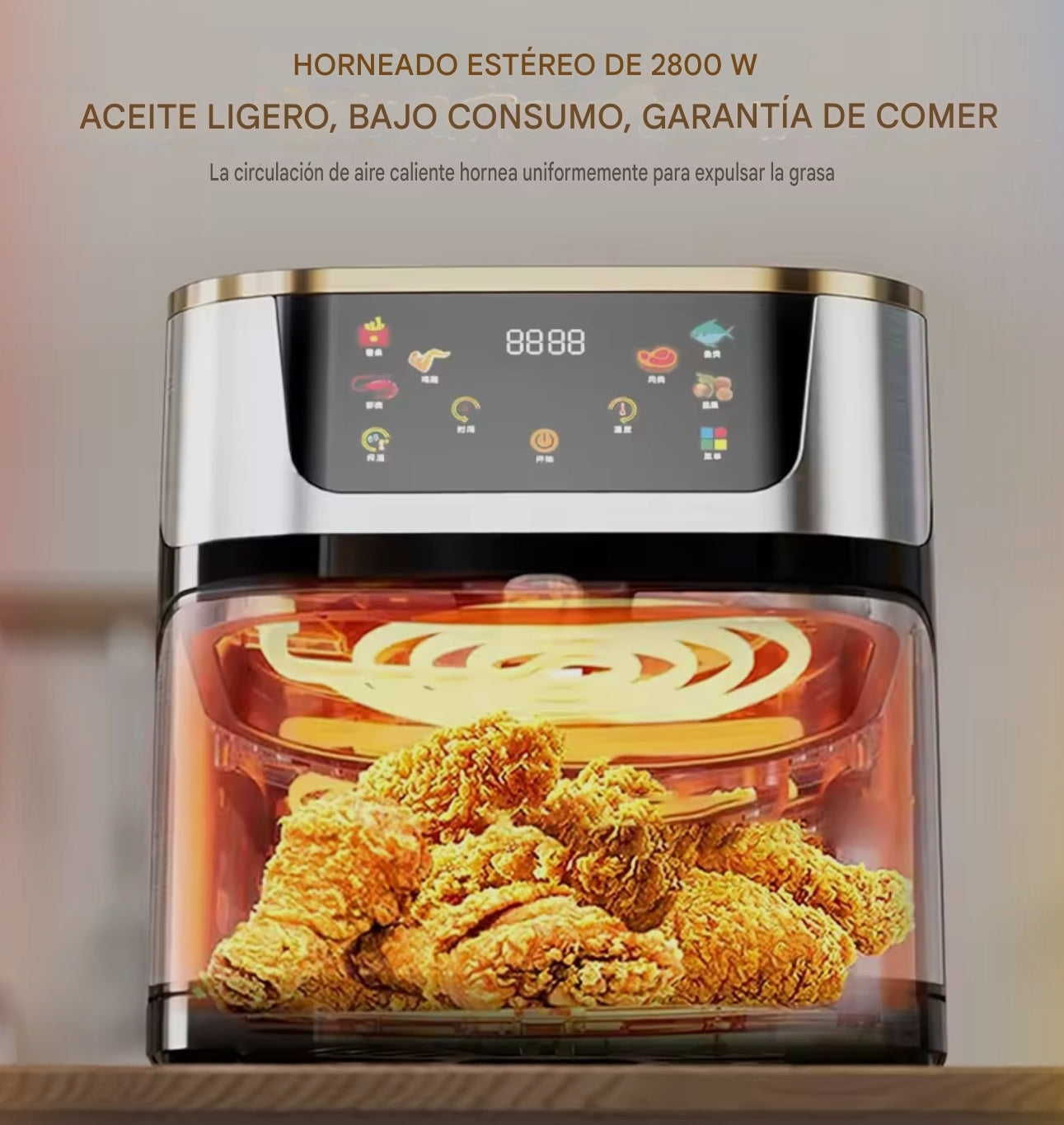 Air Fryer 12 Litros 2800w Freidora De Aire 12l Digital