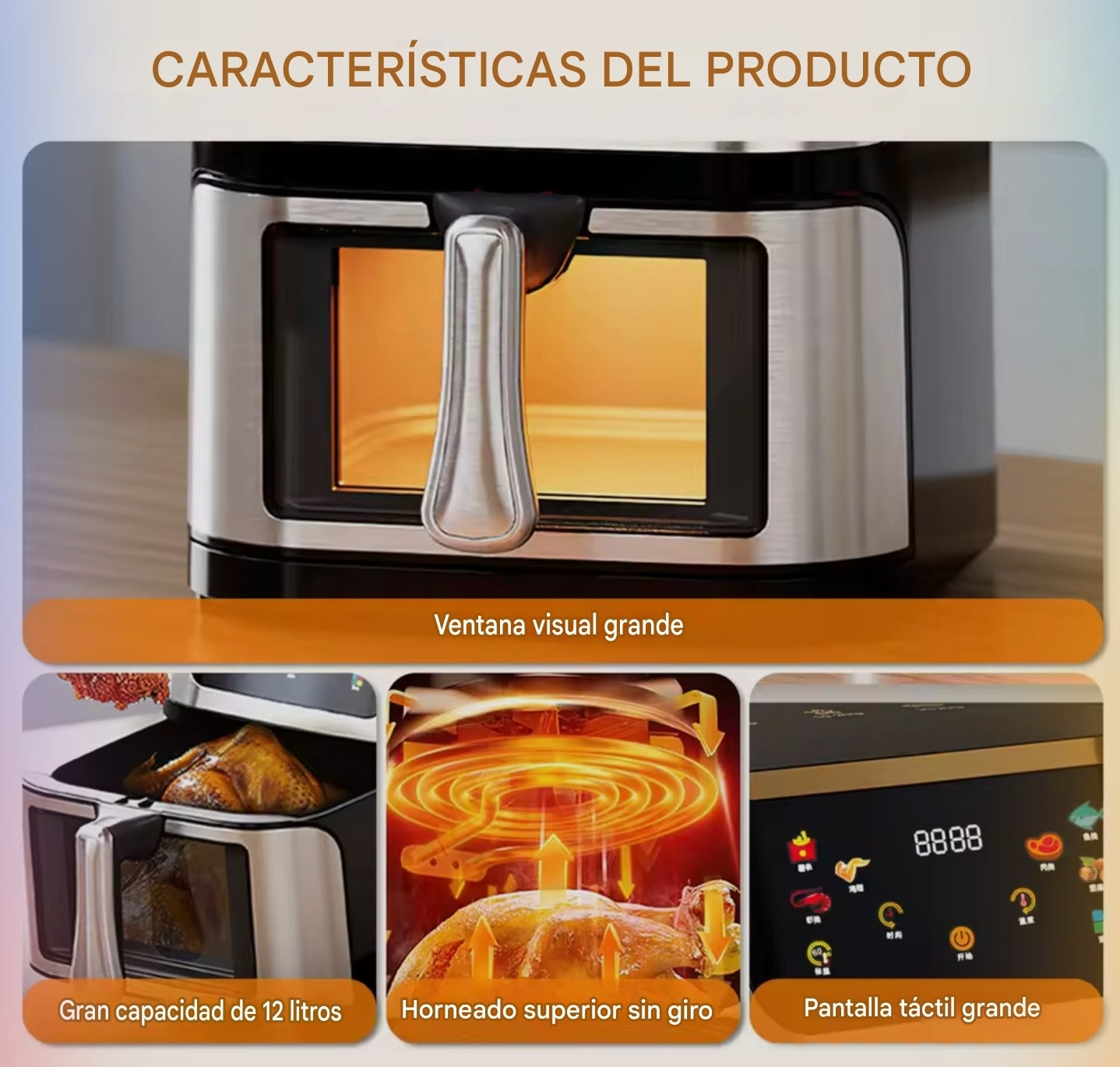 Air Fryer 12 Litros 2800w Freidora De Aire 12l Digital