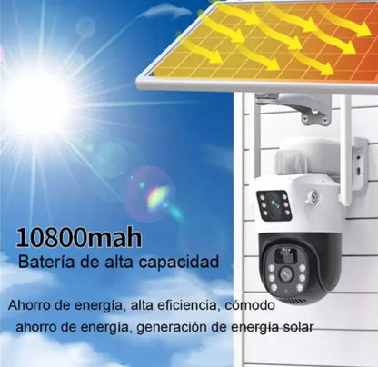 Cámara Dual Solar Ip66 Infrarrojo Wifi Exterior V380p