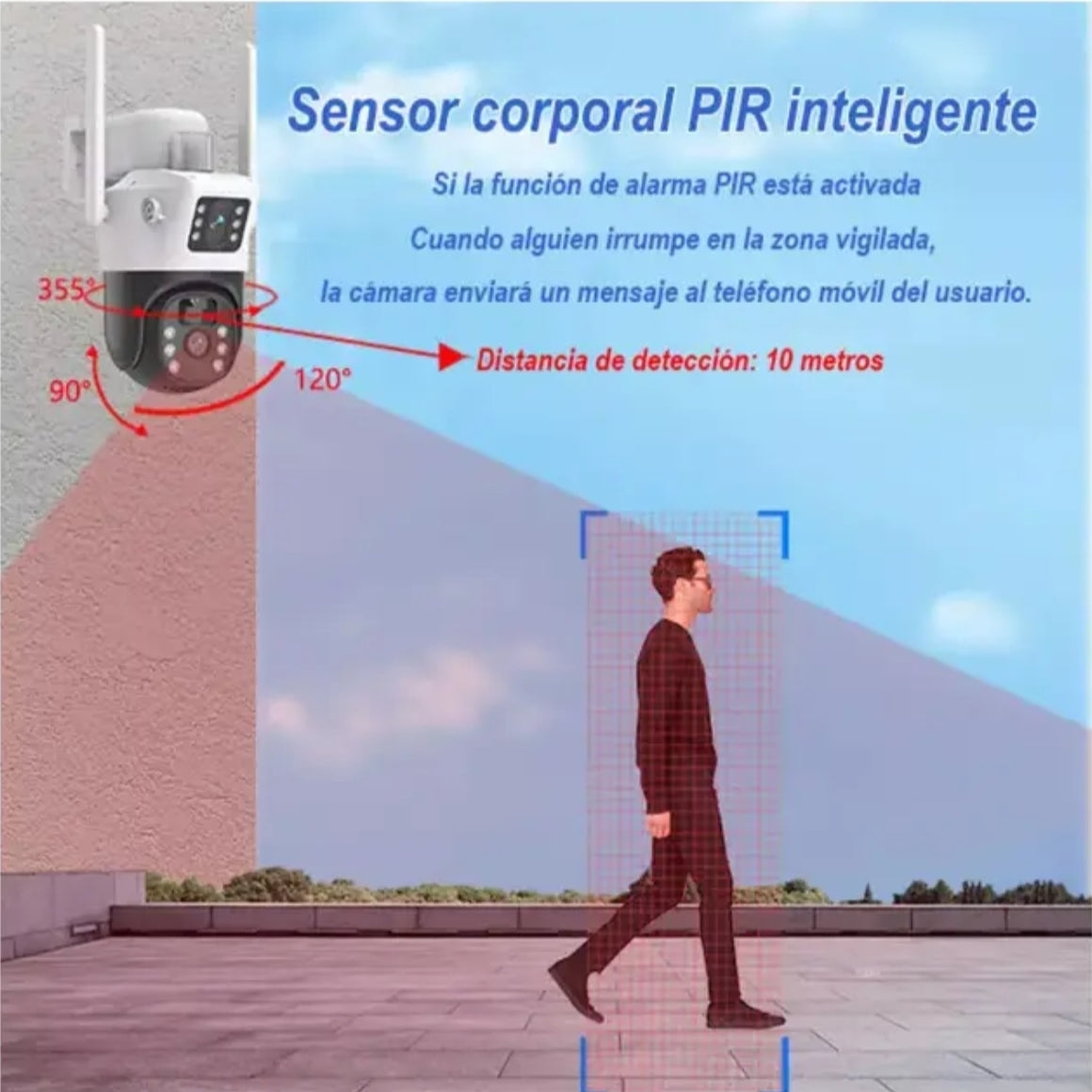 Cámara Dual Solar Ip66 Infrarrojo Wifi Exterior V380p