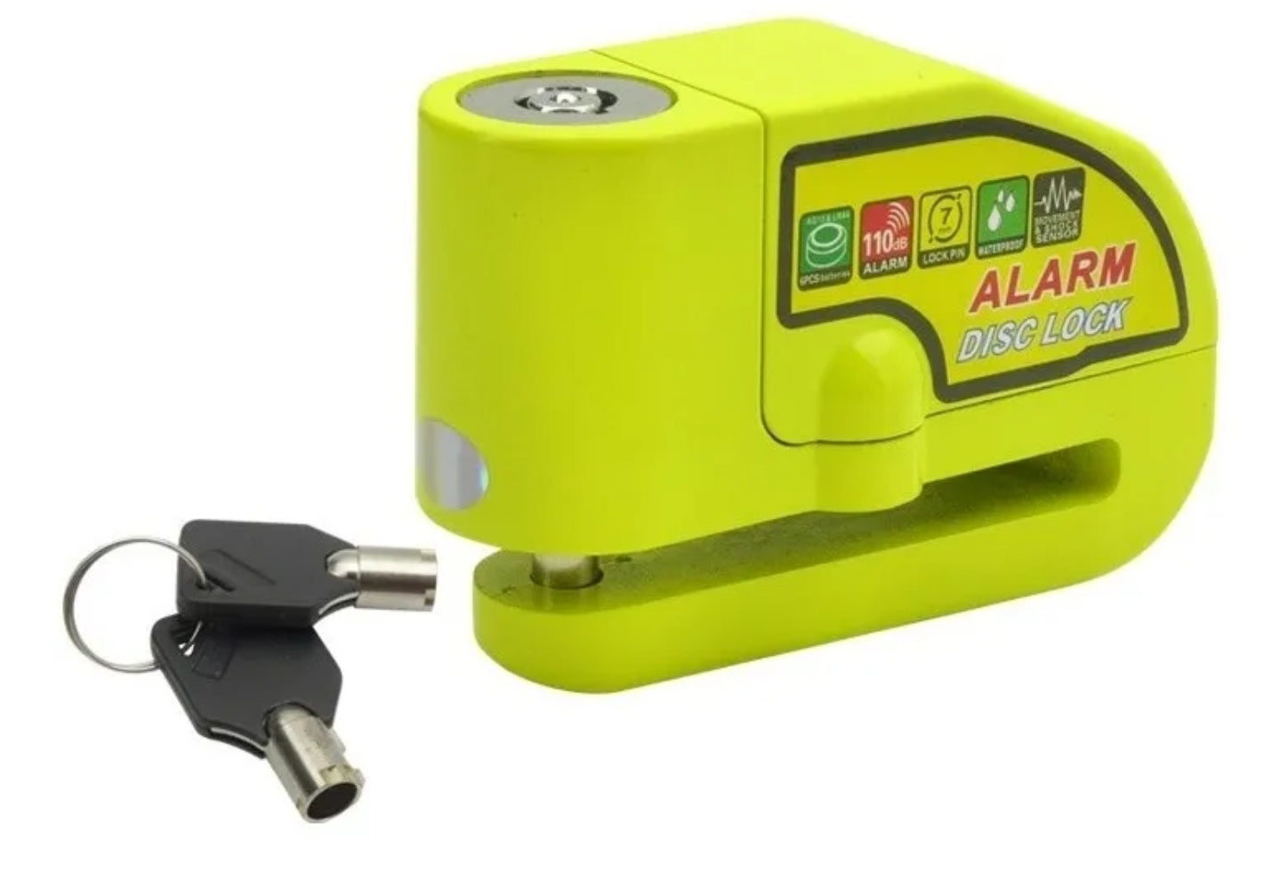 Candado Freno De Disco Con Alarma Para Moto