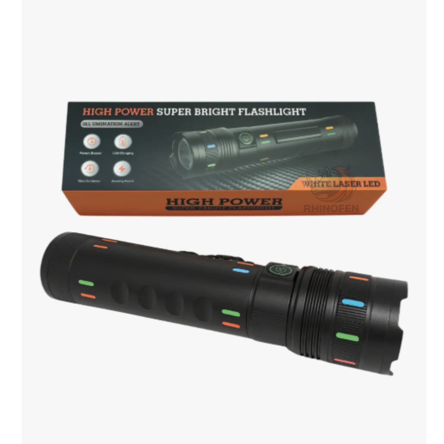 Linterna Táctica Led USB Led Ultra Potente Zoom /Power Bank