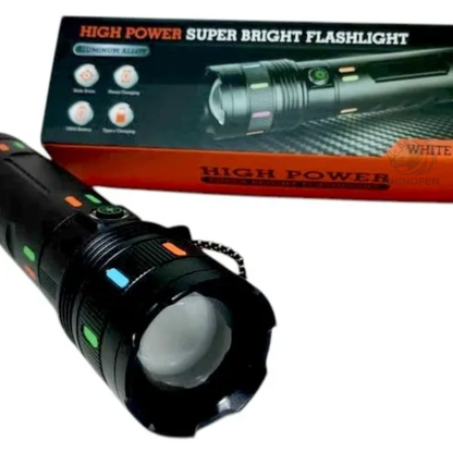 Linterna Táctica Led USB Led Ultra Potente Zoom /Power Bank
