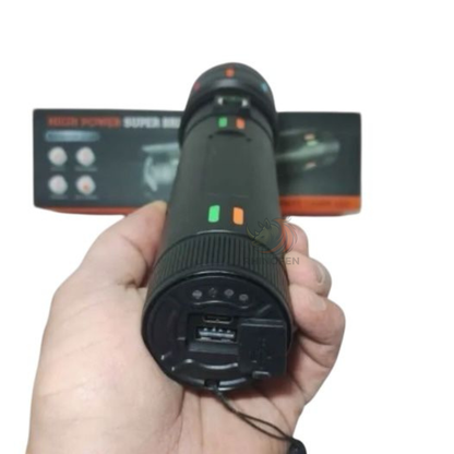 Linterna Táctica Led USB Led Ultra Potente Zoom /Power Bank