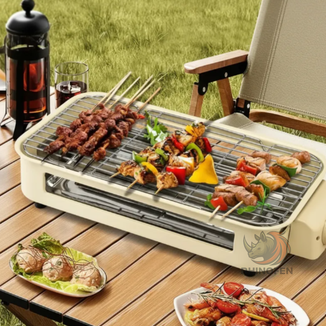 Parrilla Asador Eléctrico Interior  2 En 1