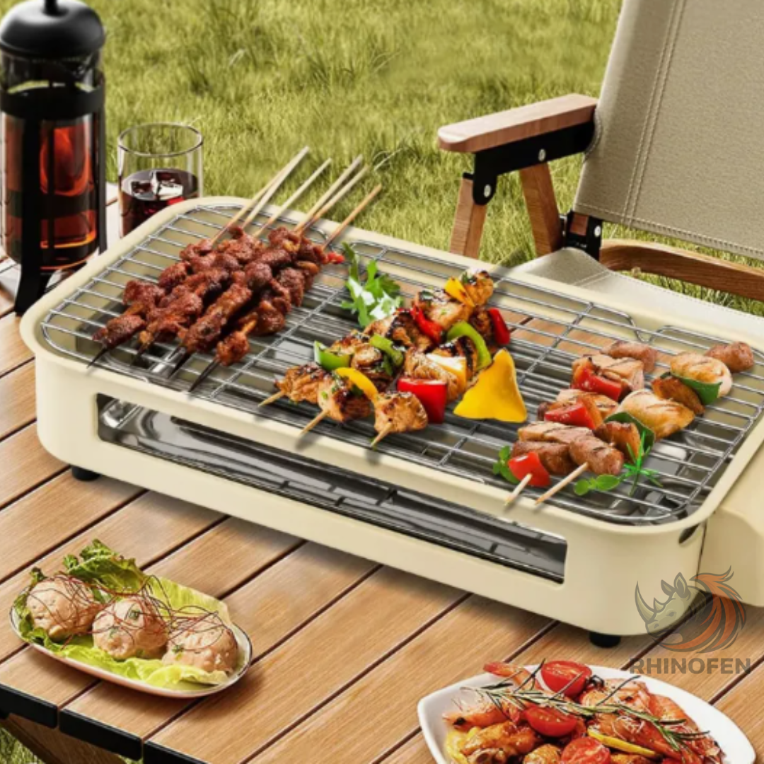 Parrilla Asador Eléctrico Interior  2 En 1