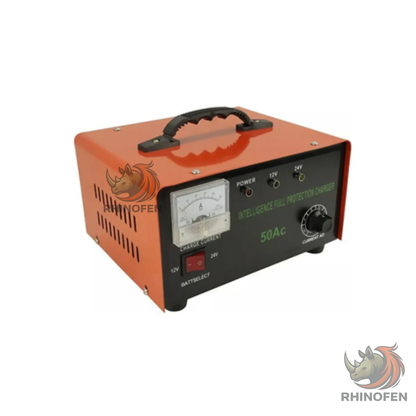 Cargador de Batería 12v Y 24v Autos Motos 50 Amperes