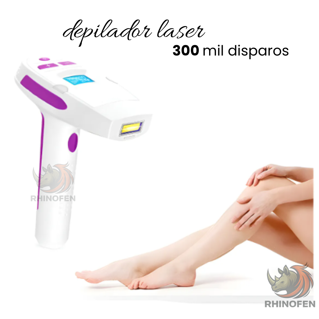 Depiladora Laser 300 Mil Disparos Corporal Rosa