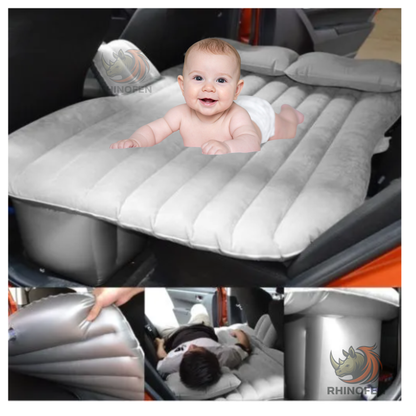 Colchon inflable para Auto con 2 Almohadas Descanso y Camping