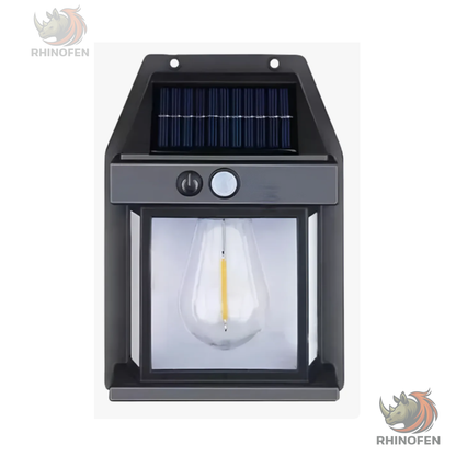 Lámpara Aplique de Pared Solar Led Estructura Negro IP67