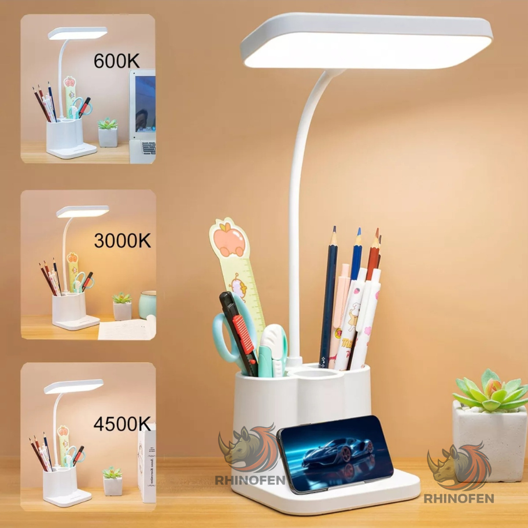 Lampara de escritorio led Recargable color Blanco