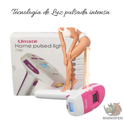 Depiladora Laser 300 Mil Disparos Corporal Rosa