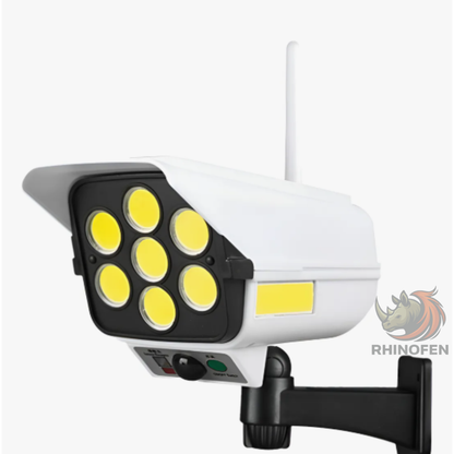 Foco Cámara de Seguridad Falsa Led Solar sensor Movimiento