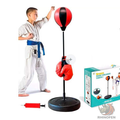 Set De Boxeo Para Niños Punching Ball Con Base