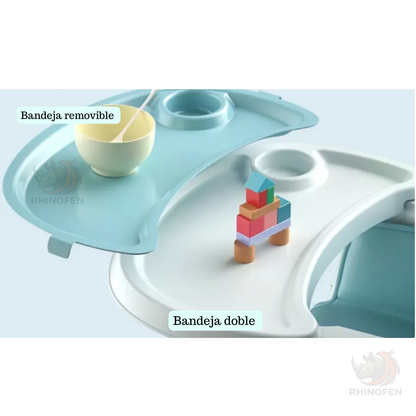 Silla para comer Multifuncional Altura ajustable rosa