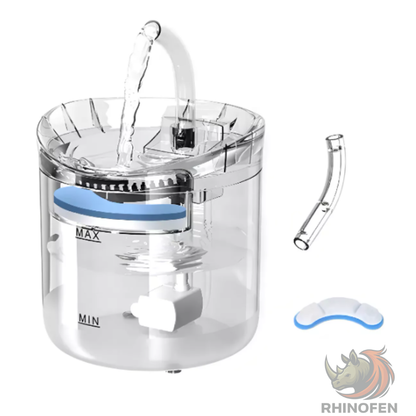 Dispensador De Agua Para Mascotas Silencioso transparente