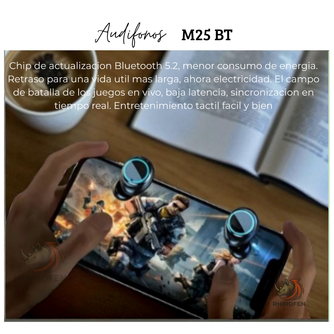 Audífonos Inalámbricos Gamer Bluetooth 5.3 M25