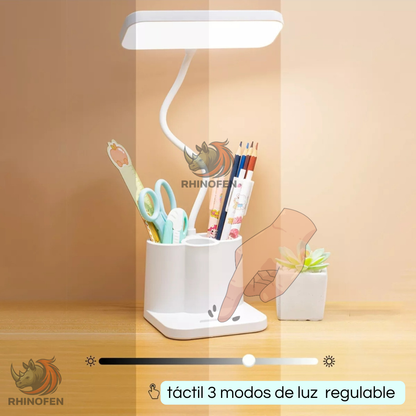 Lampara de escritorio led Recargable color Blanco