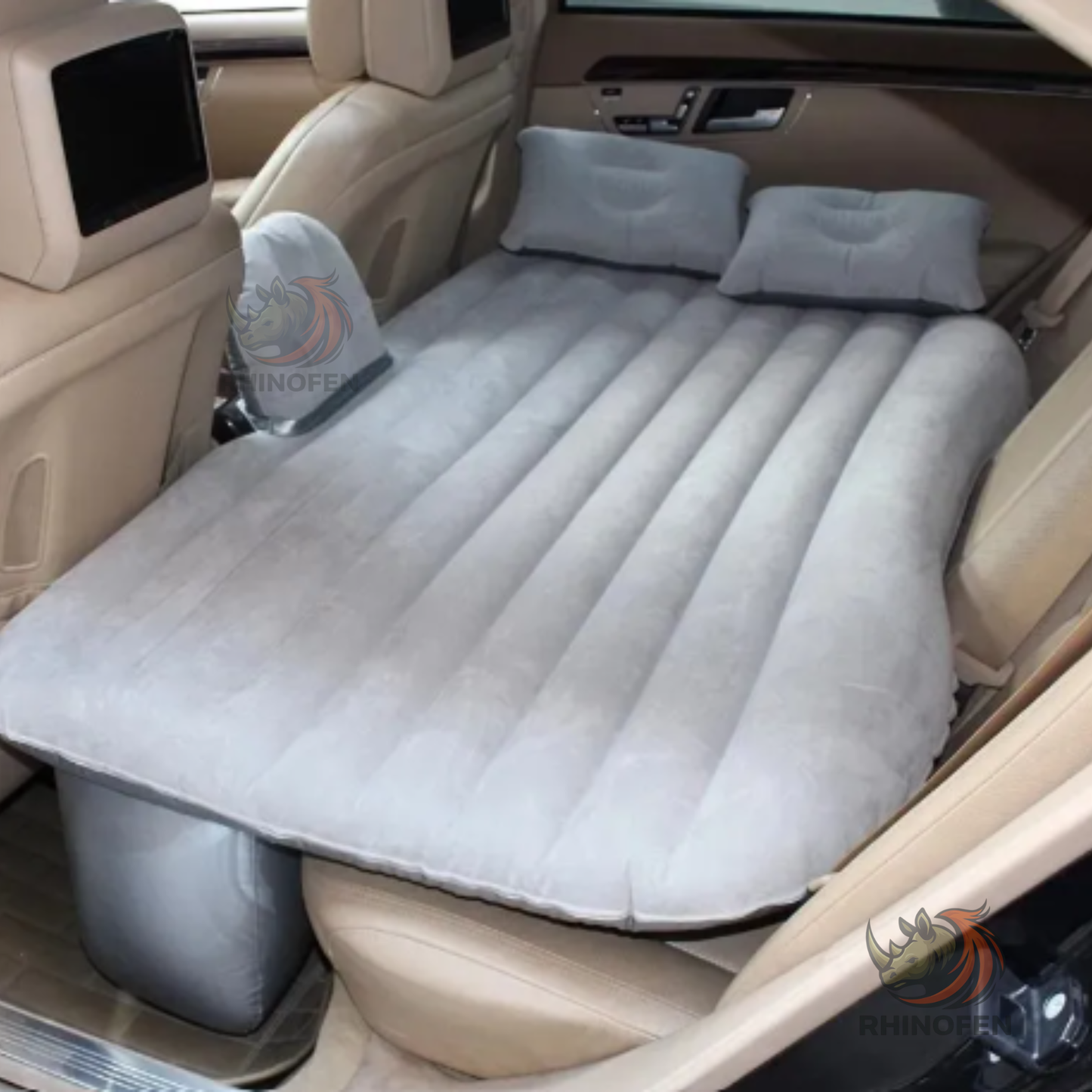 Colchon inflable para Auto con 2 Almohadas Descanso y Camping