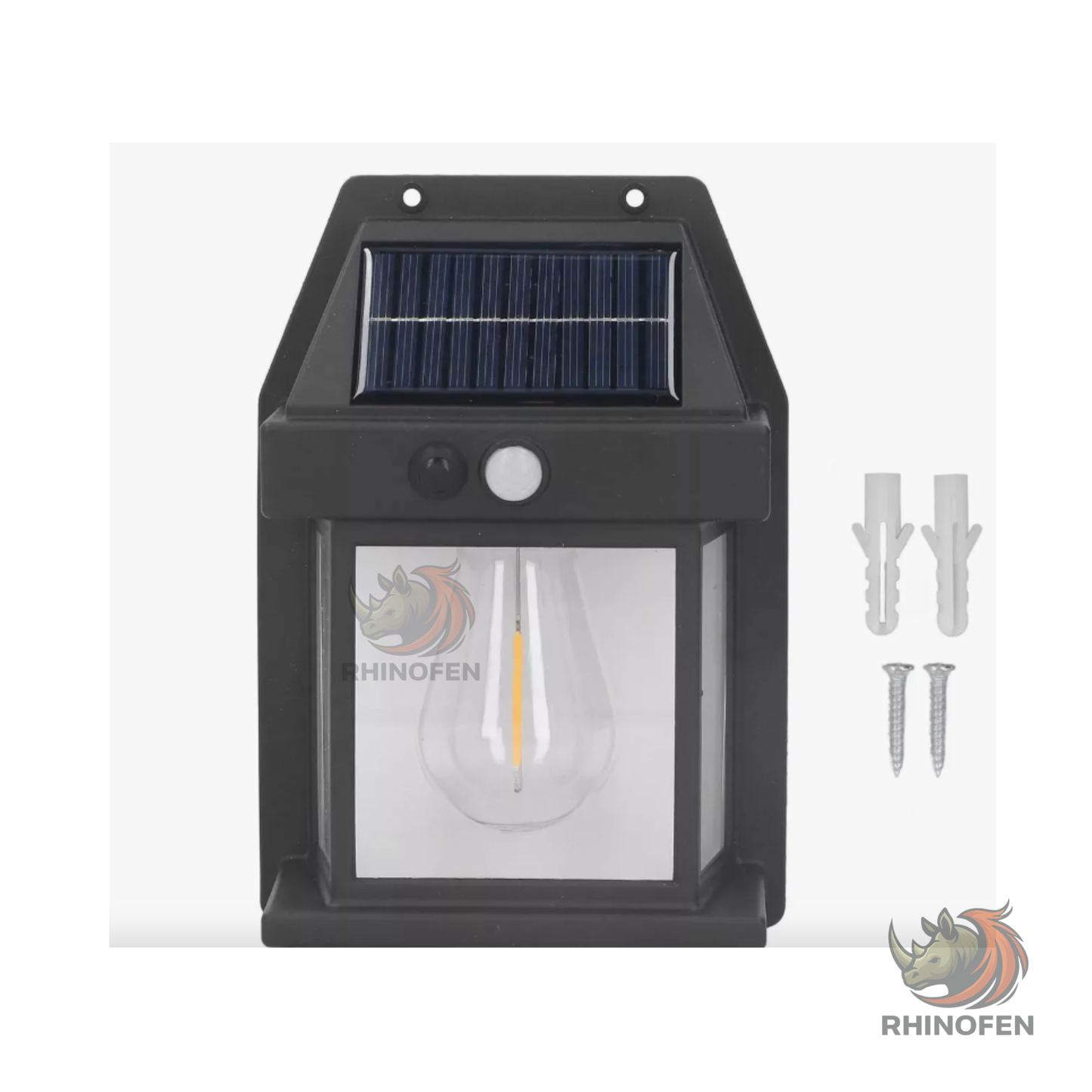 Lámpara Aplique de Pared Solar Led Estructura Negro IP67