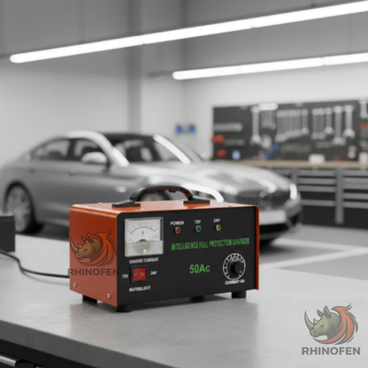 Cargador de Batería 12v Y 24v Autos Motos 50 Amperes