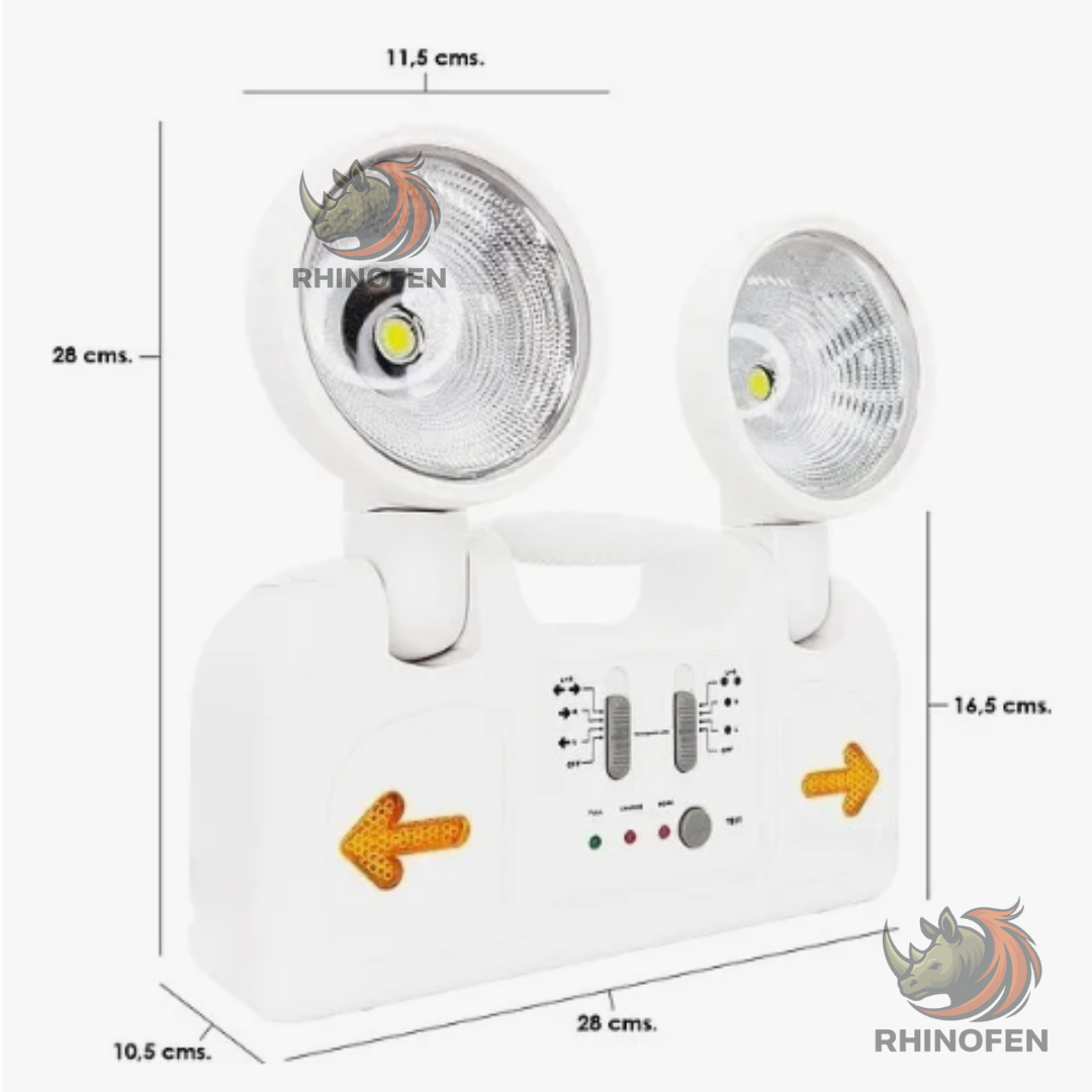 Lámpara De Emergencia Encendido Automático Ajustable