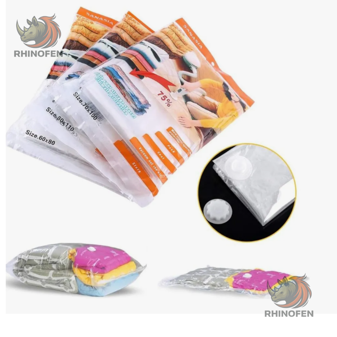 Packx12 Bolsas Para Guardar Ropa al Vacío 80x110