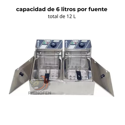 Freidora Eléctrica Capacidad 12 Litros 220V