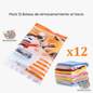 Packx12 Bolsas Para Guardar Ropa al Vacío 80x110
