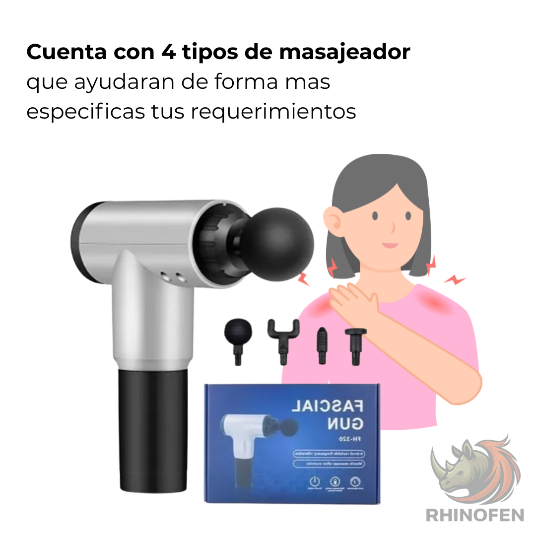 Masajeador Muscular Pistola Profesional Recargable