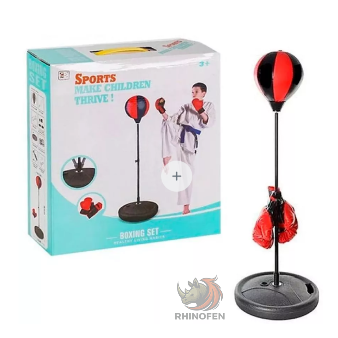 Set De Boxeo Para Niños Punching Ball Con Base