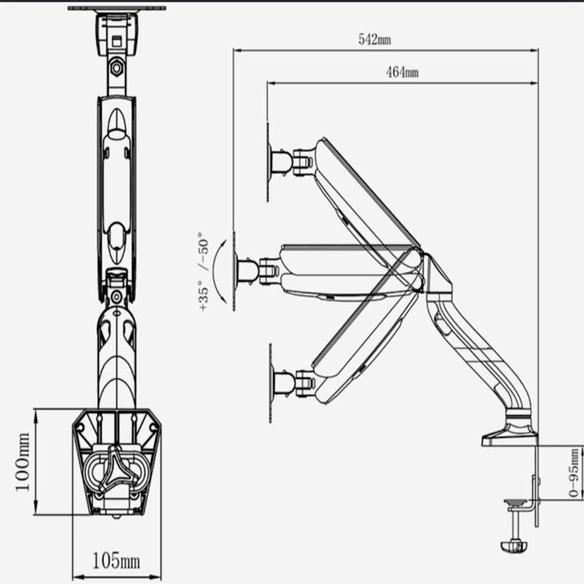 Soporte de mesa para TV/Monitor de 17" a 32"