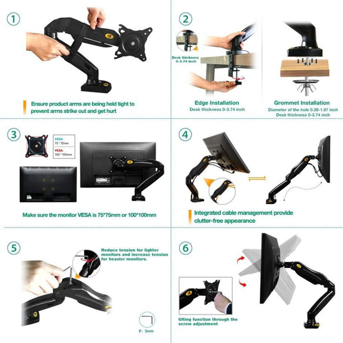 Soporte de mesa para TV/Monitor de 17" a 32"